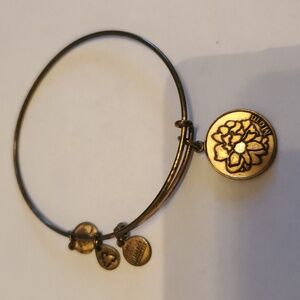 Bracelet Alex + Ani Silver Color Energy Mom Bangle Vintage